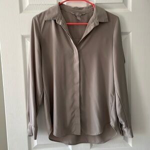 H&M Neutral Button Blouse